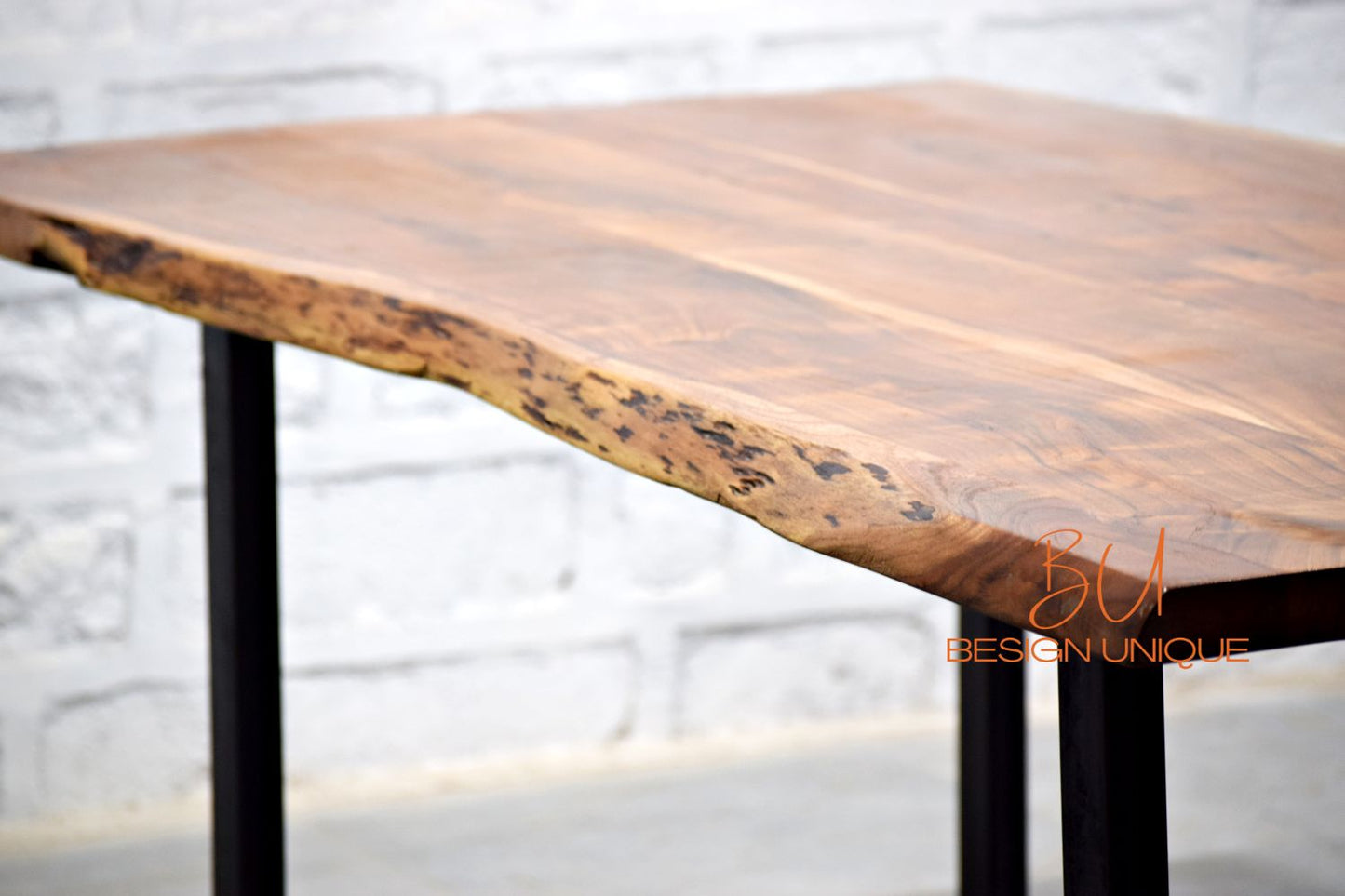 Live Edge Industrial Folding Table