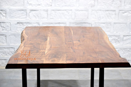 Live Edge Industrial Folding Table