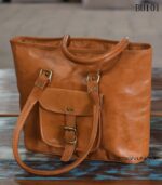 Handcrafted Goat Leather Tote Bag (1)