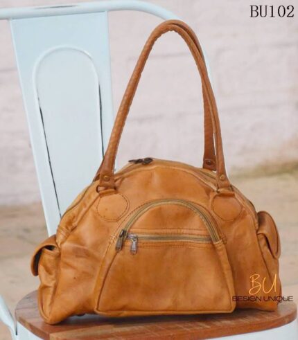 Handcrafted Leather Duffle Bag