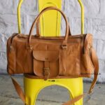 Handcrafted Leather Weekender Duffle Bag