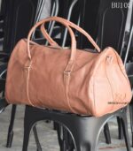 Handcrafted Goat Leather Duffle Bag