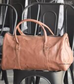 Handcrafted Goat Leather Duffle Bag