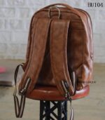 Handmade Leather Laptop Backpack