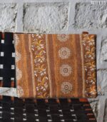 Kantha quilted floral block print envelope tablet bag, handmade in India – BUI115